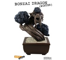 Bonsai Dragon Statue Winter 25 cm